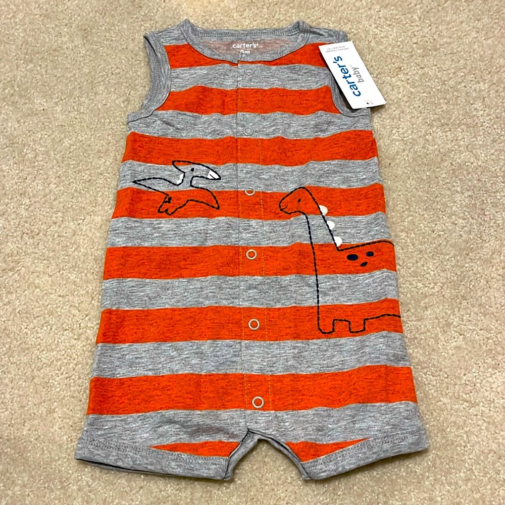 Carters, Sleeveless boys one piece, 9mos, NWT